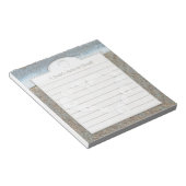 ハート上のシェルのビーチBrides Notepad ノートパッド (アングル)