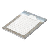 ハート上のシェルのビーチBrides Notepad ノートパッド (回転)