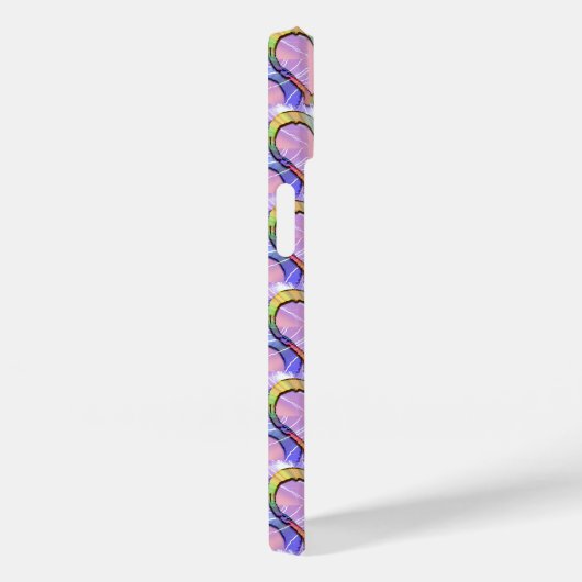 ハート上のハートパターサイケデリックンiPhoneケース Case-Mate iPhoneケース (裏面 / 右)