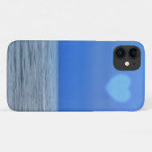ハート上の海ビーチのArt Phoneケース Case-Mate iPhoneケース (裏面(横))
