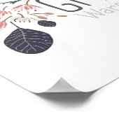 ハート与えが投げ花を温めよくはしゃぐる ポスター (角)