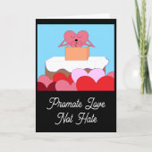 ハート与えの愛についてのスピーチ空白の: カード (正面)