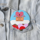 ハート与えの愛に関するスピーチ： 缶バッジ (インサイチュ)