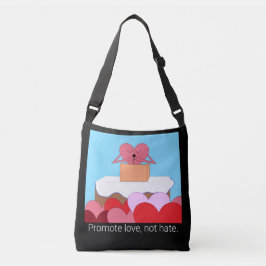 ハート与えは愛についての演説だ。 クロスボディバッグ