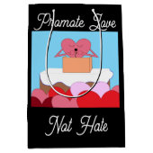 ハート与えは愛についての演説だ。 ミディアムペーパーバッグ (正面)