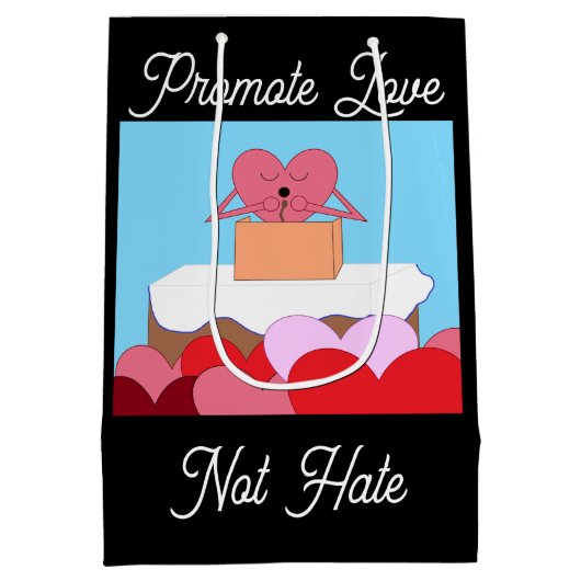 ハート与えは愛についての演説だ。 ミディアムペーパーバッグ (裏面)