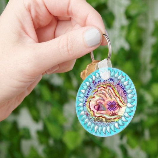 ハート与えギャザーChristian keychain キーホルダー