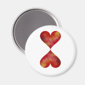 ハート丸磁石 マグネット (正面/裏面)