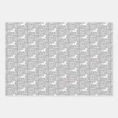 ハート乗馬テーマかわいいガーリー ラッピングペーパーシート (正面3)