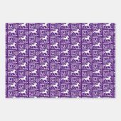 ハート乗馬テーマかわいいガーリー ラッピングペーパーシート (正面2)