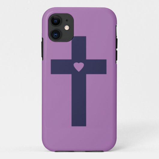 ハート付きの十字架 Case-Mate iPhoneケース (裏面)
