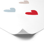 ハート付きカラフル子供部屋ルームポスター ポスター (角)