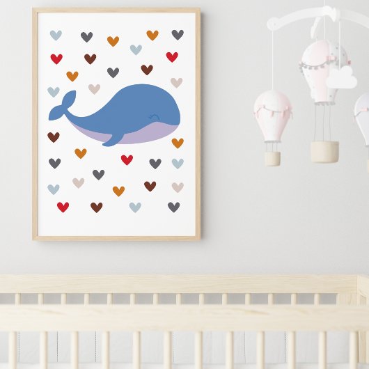 ハート付きカラフル子供部屋ルームポスター ポスター