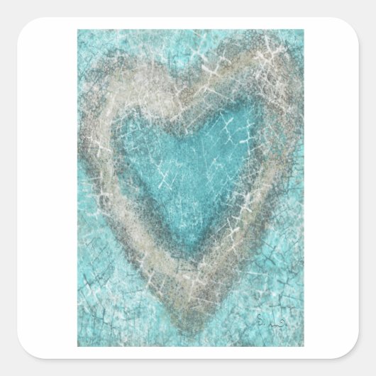 ハート付きステックールク スクエアシール (正面)