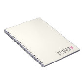 ハート付きドリーマー ノートブック (右側)