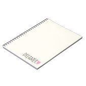 ハート付きドリーマー ノートブック (左側)