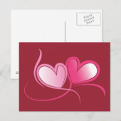 ハート付きポストカード ポストカード (正面/裏面)