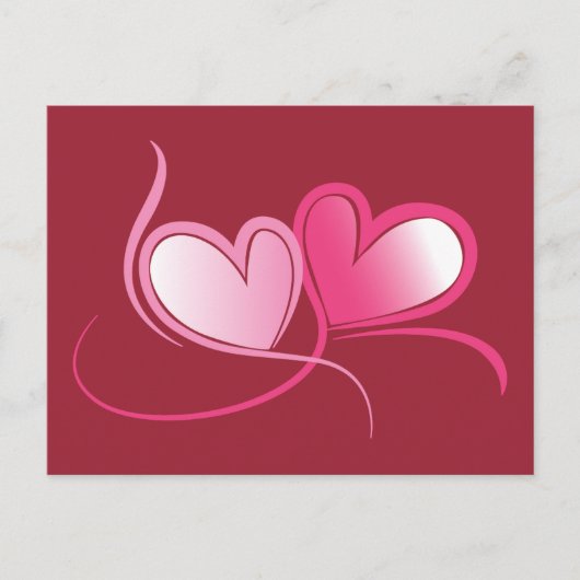 ハート付きポストカード ポストカード (正面)
