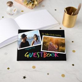 ハート付きモダンPhoto Frame Guestbook ゲストブック