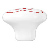 ハート付きラインアートポー セラミックノブ (側面)