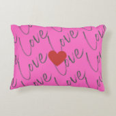 ハート付きラブスクリプト アクセントクッション (裏面)