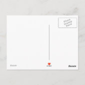 ハート付き少年 ポストカード (裏面)