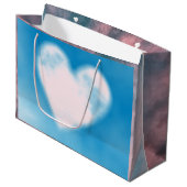 ハート付き抱き枕 ラージペーパーバッグ (正面アングル)