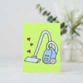 ハート付き掃除機 ポストカード (スタンド正面)