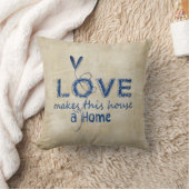 ハート付き枕 クッション (ブランケット)