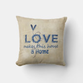 ハート付き枕 クッション (正面)