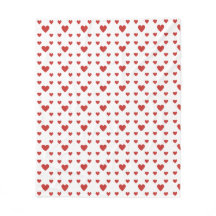 ハート付き毛布