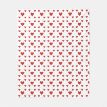 ハート付き毛布