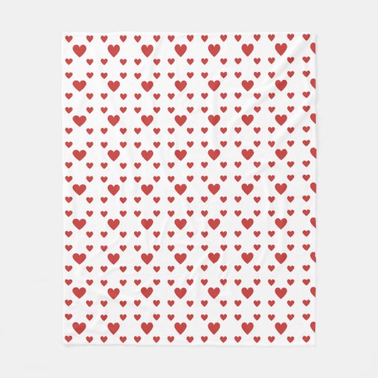 ハート付き毛布 フリースブランケット (正面)