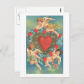 ハート付き立方体(2) ポストカード (正面/裏面)