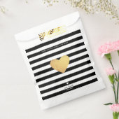 ハート付き金ゴールドストライプ フェイバーバッグ (封をした状態)