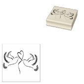 ハート付き ラバースタンプ (押印)