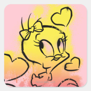 ハート付きTWEETY™ スクエアシール