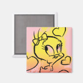 ハート付きTWEETY™ マグネット (正面/裏面)