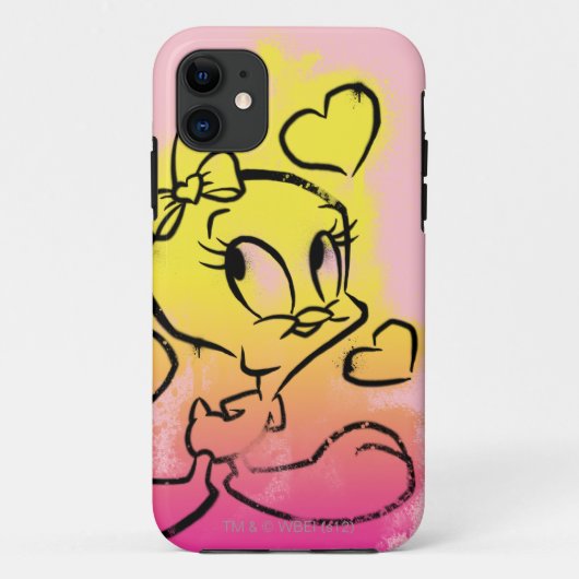 ハート付きTWEETY™ Case-Mate iPhoneケース (裏面)