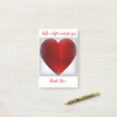 ハート付箋 ポストイット (デスク上)