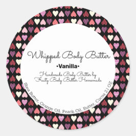 ハート体バターバスブランディング包装 ラウンドシール