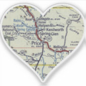 ハート価格 シール (正面)