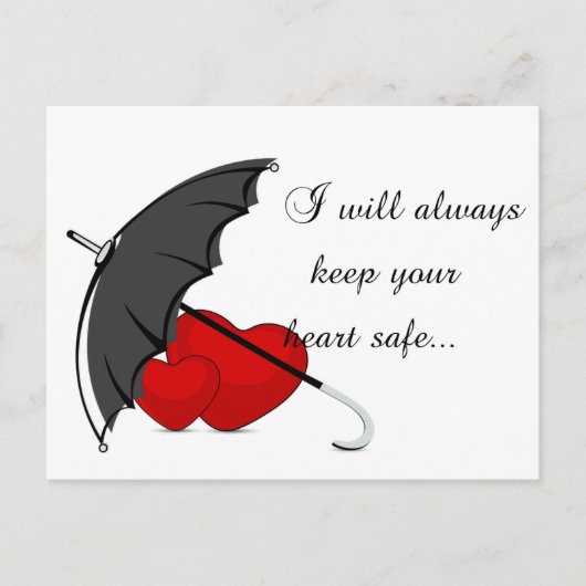 ハート保護バイラブ ポストカード (正面)