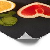 ハート健康食品の選択 ポスター (角)