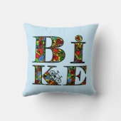 ハート充填バイク文字 クッション (裏面)