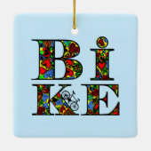 ハート充填バイク文字 セラミックオーナメント (裏面)