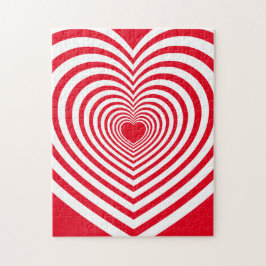 ハート光学錯覚フラストレーション ジグソーパズル