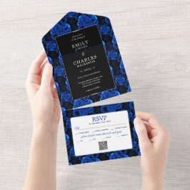 ハート全員の結婚式への招待 オールインワン招待状