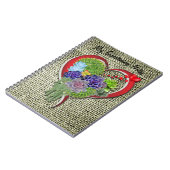 ハート内の多肉植物 ノートブック (左側)