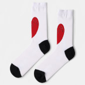 ハート内の音符 ソックス (左)